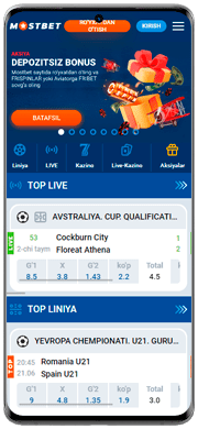 mostbet yuklab olish android